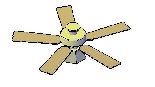 3d wooden fan