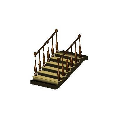 Escalera en 3d