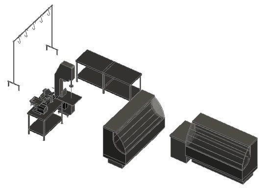 3d equipment for meat sales