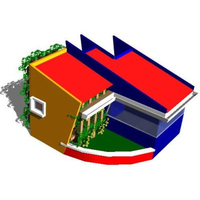 Garita de seguridad 3d
