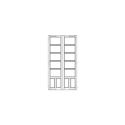 Puerta Ventana con 2 Hojas Dimensiones