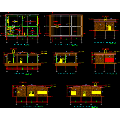 Plano de acabados edificio principal