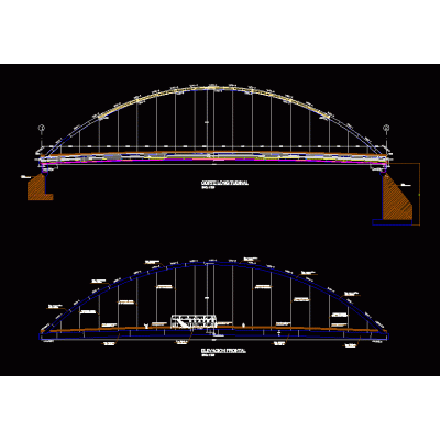Puente metalico en arco