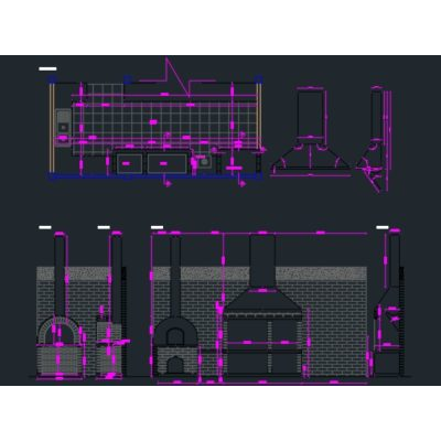 Parrilla y horno built interior