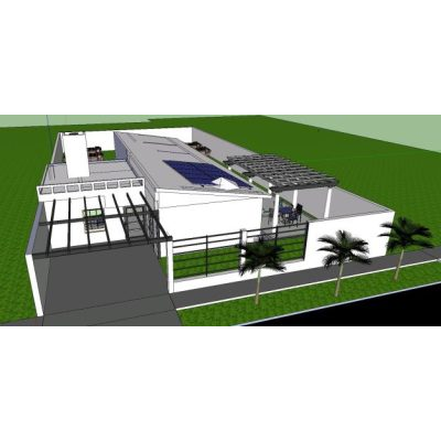 Casa tipo ipv .modelo 3d