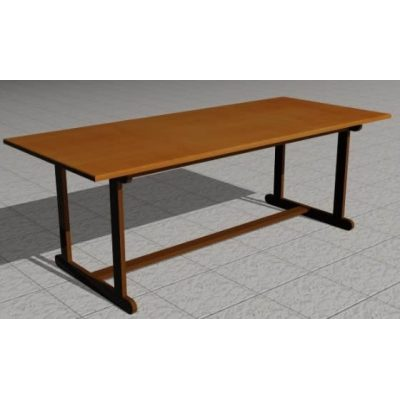 Mesa en madera extensible 210x90x74 cm