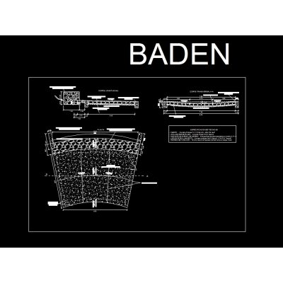 Baden de concreto 210kg-cm2 + 50%pm