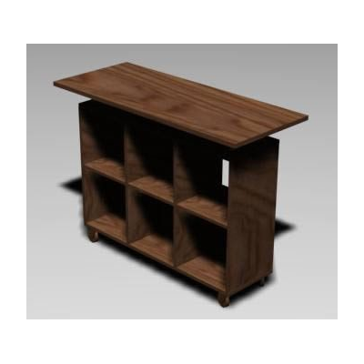 Mueble Multifuncional con Ruedas