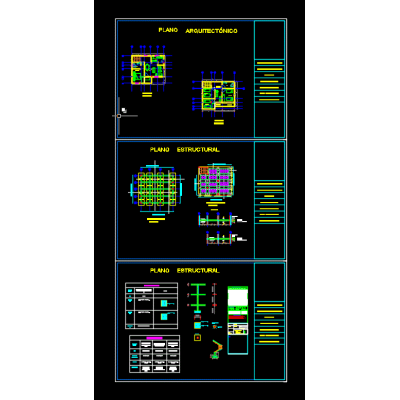 Plano estructural y arquitectonico