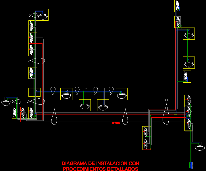 Perspectiva De Diagrama Electrico En AutoCAD | Librería CAD