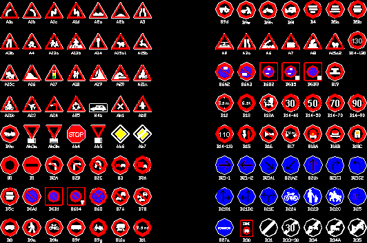 signs on routes