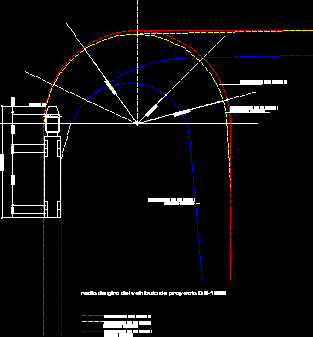 Radios de giro de tractocamion distancia entre ejes 1525