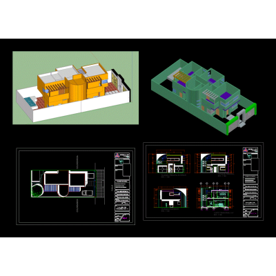 Middle level room house