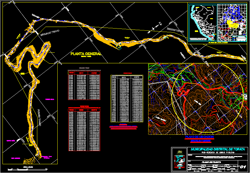 Planimetria perimetrale - perù - moquegua