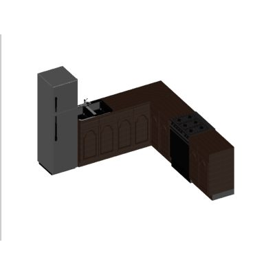 Mobiliario cocina 3d