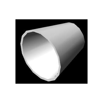 Reduccion concentrica diametro 6x3  3d