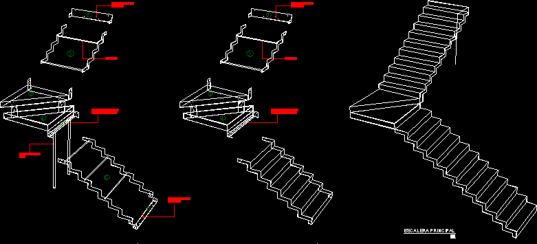 Armado estructural de escalera