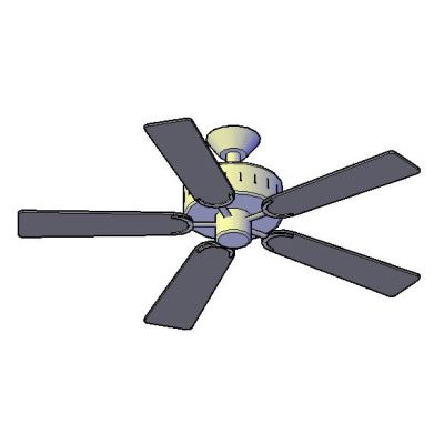 Ventilador blanco 3d