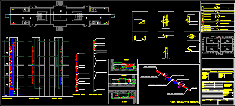 Detalhes da instalação da barra de barramento