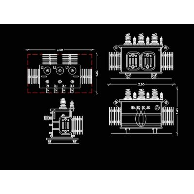 Tesla brand oil transformer dimensions