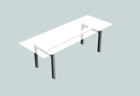 3d furniture models - le corbusier