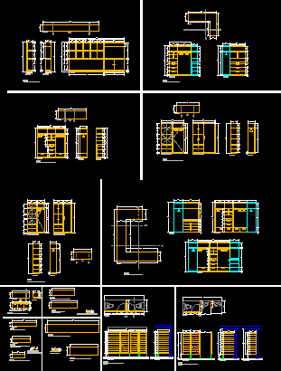 Elevations and carpentry details