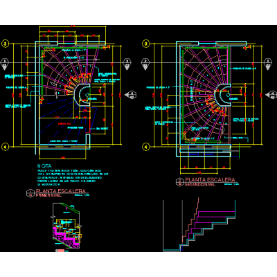 Escalera semicircular