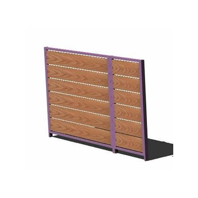 Cancelas de acceso de madera 3d