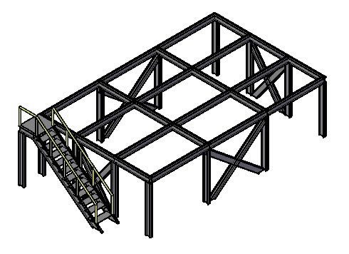3d detailed cargo structure