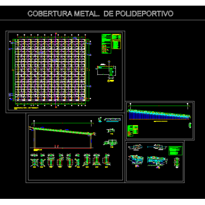 Cobertura metalica polideportivo