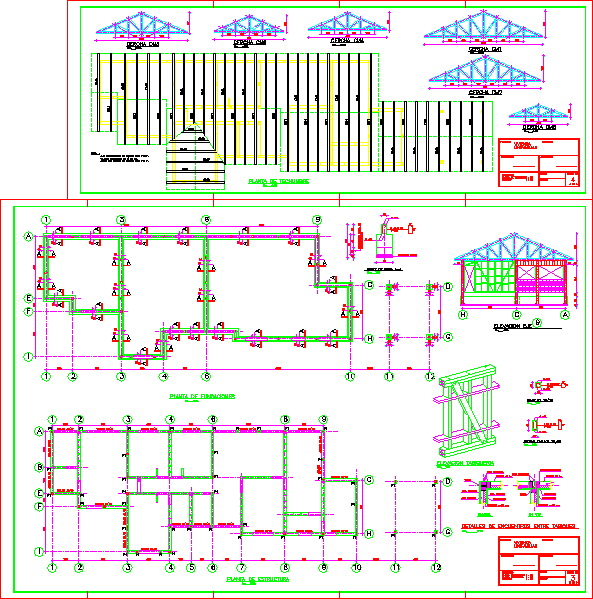 Plan de structure de type maison