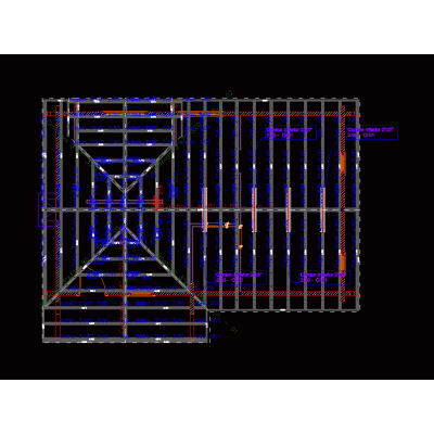 Estructura de techo de madera de vivienda prefabricada
