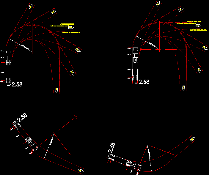 Trailer and Trailer Turning Radius in DWG | CAD library