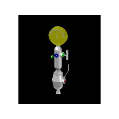 Manifold, indicador de presion, valvula bola