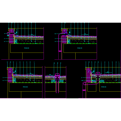 Detalles constructivos de cubierta