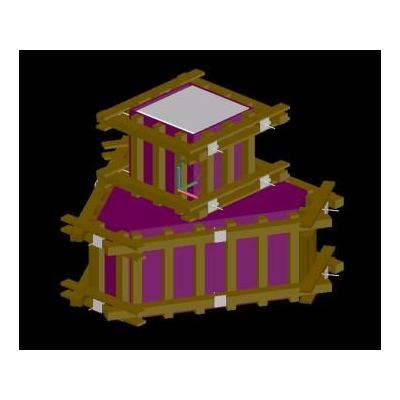 Modelo 3D de Base de Fundacion