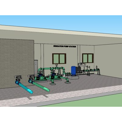 Système de station de pompage d'irrigation à contrôle automatique