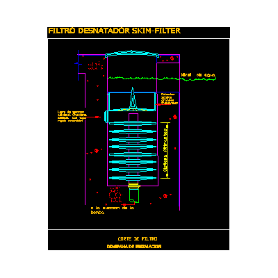 Filtro desnatador skim-filter