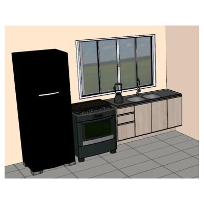 Diseno Moderno de Cocina 3D