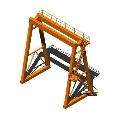 Puente grua maestranza 3d