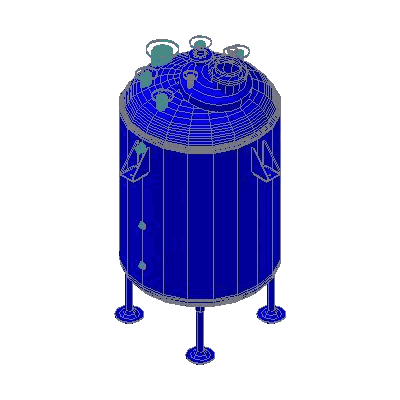 Reactor fabler  vidriado de 1000 gal