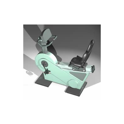 Bicicleta Estatica 3D para Gimnasio