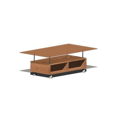 Mesa de Centro Multifuncional en 3D