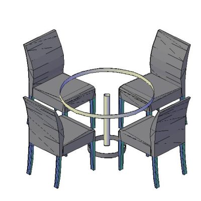 Block of a table in 3d