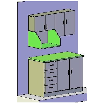 Mueble de cocina 3d