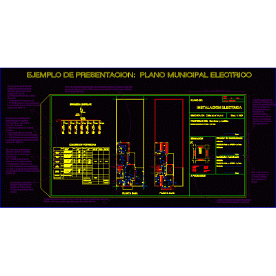 Ejemplo plano municipal electrico