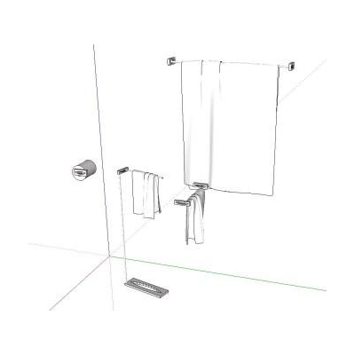 Accesorio de bano en sketchup