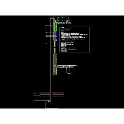 Corte por fachada - prefabricados de hormigon