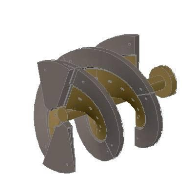 Tornillo molino vertical 3d
