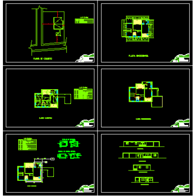 Juego de planos vivienda normal